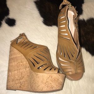 Sandal open toed wedges